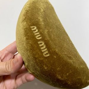 Miu miu velvet glasses case